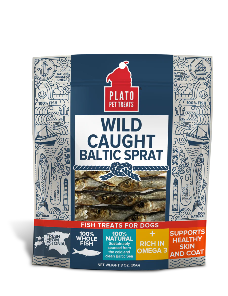 Plato Pet Treats - Wild Caught Baltic Sprat 85g