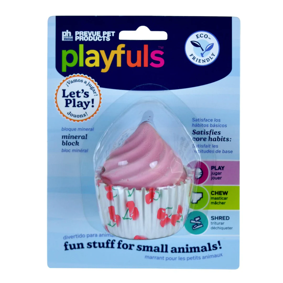 Prevue Pet Products Pink Cupcake Mineral Block