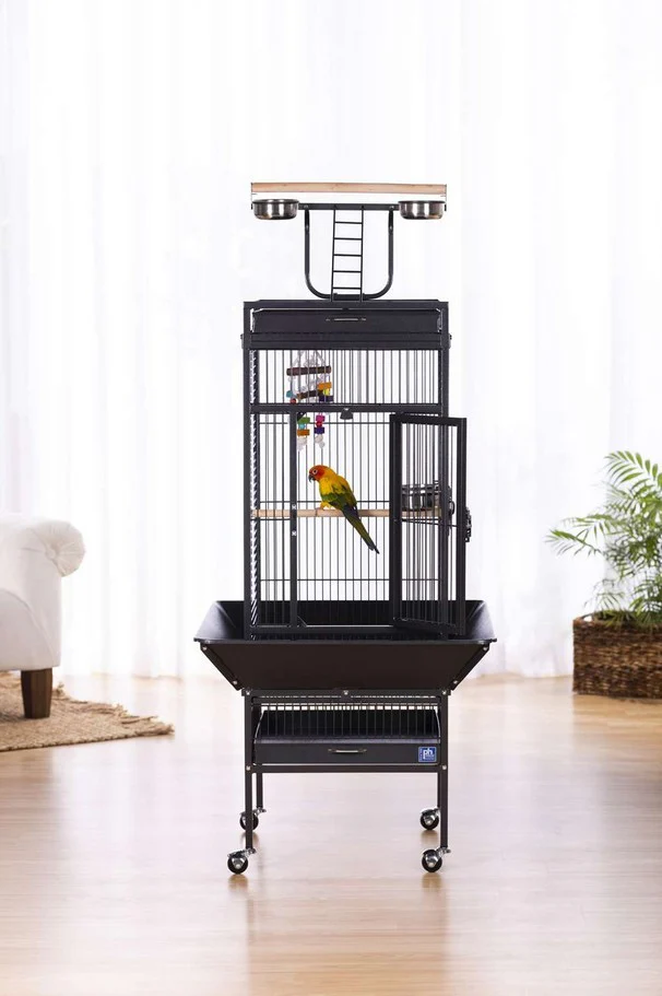 Prevue Hendryx Playtop Bird Home 18" x 18" x  57" - Image 2
