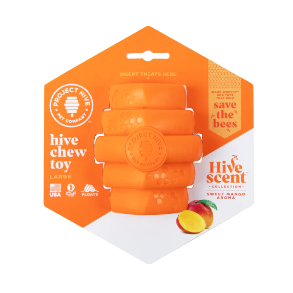 Project Hive Durable Large Chew Toy for Dogs - Mango