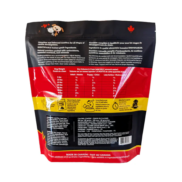 Puppy Love Raw Freeze-Dried Feast Pork Platter Dog Food - Image 2