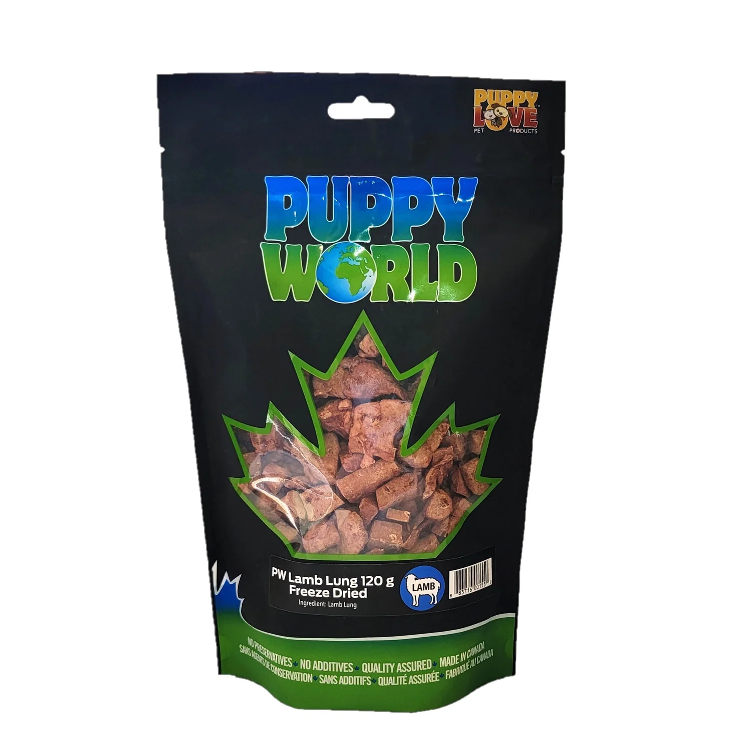 Puppy World Freeze Dried Lamb Lung Treat
