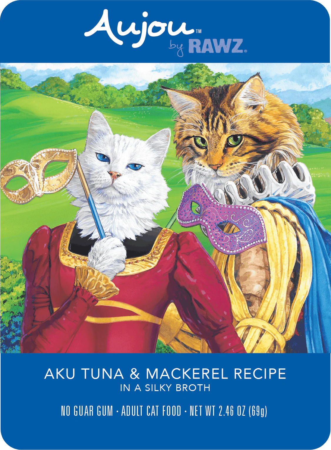Rawz AUJOU Aku Tuna & Mackerel Recipe Cat Food 69g