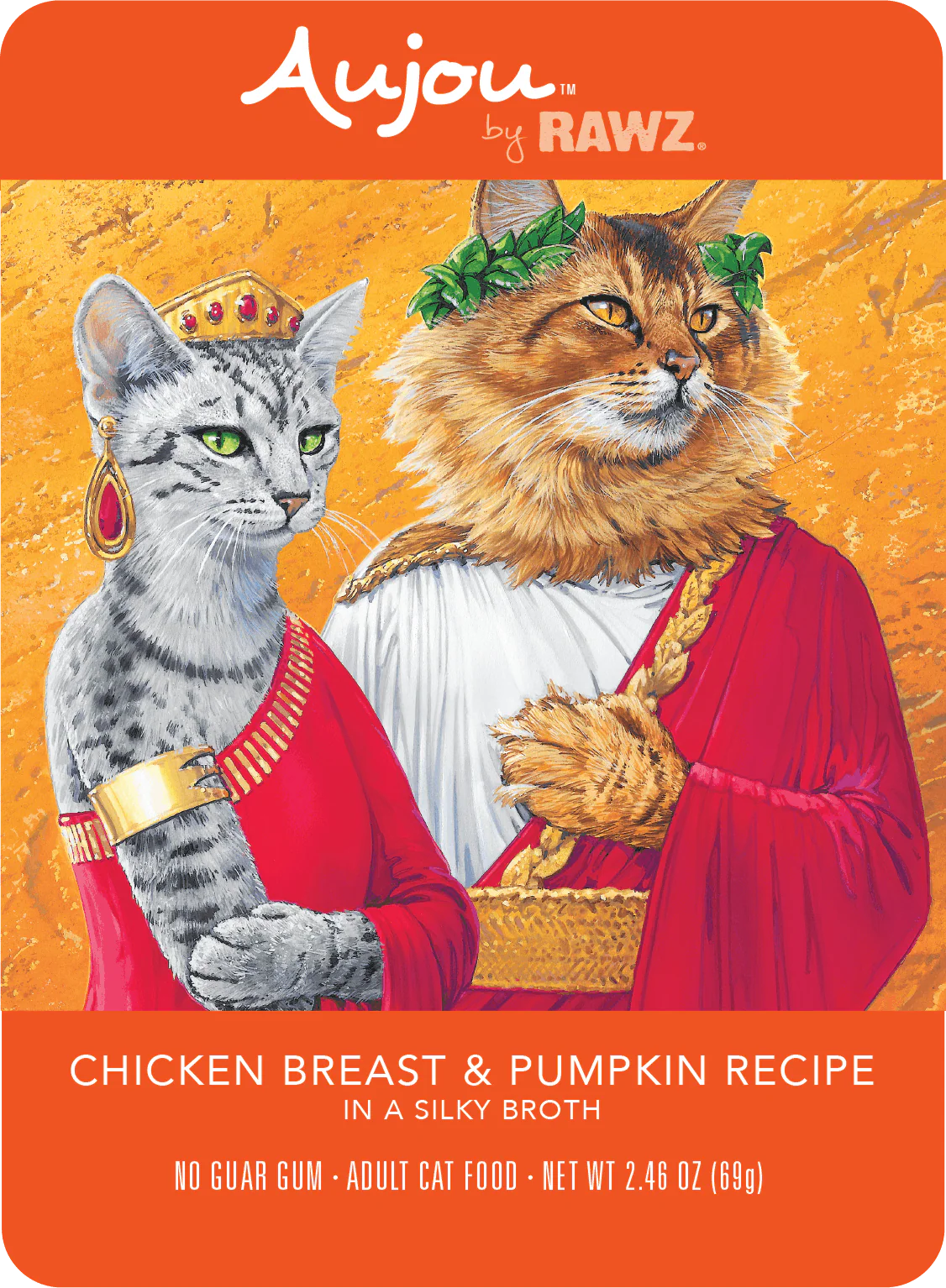 Rawz AUJOU Chicken Breast & Pumpkin Recipe Cat Food 69g