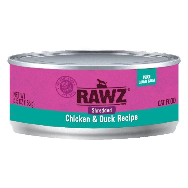Rawz Shredded Chicken & Duck Cat Food 156g