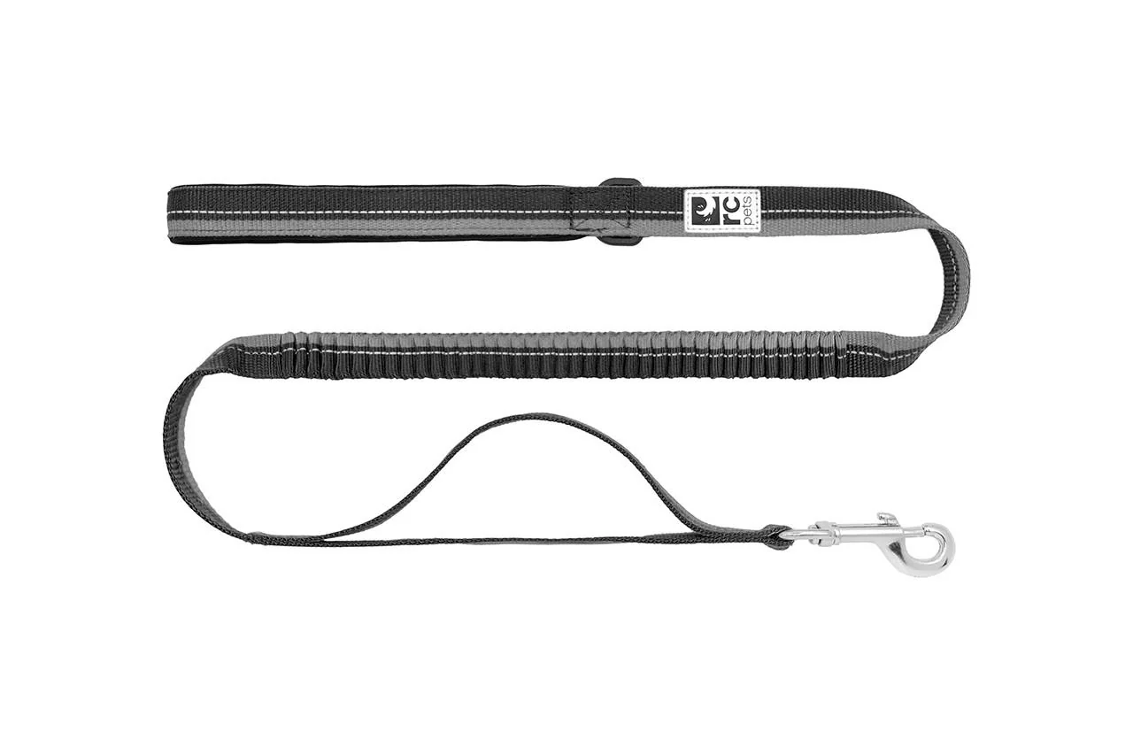 RC Pets Bungee Traffic Leash - Black & Grey