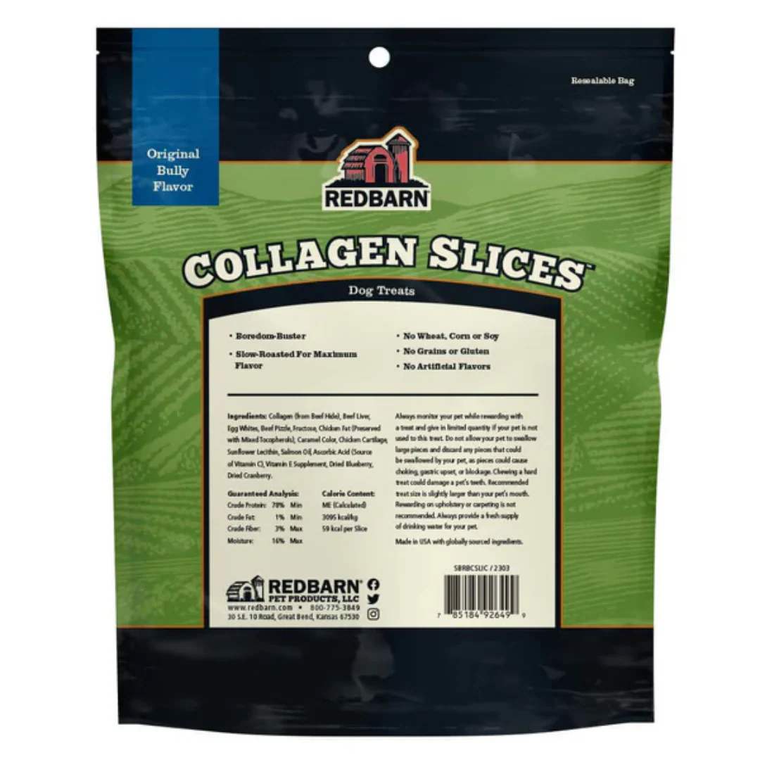 Redbarn Collagen Slices Original Bully Flavor Dog Treats 340g - Image 2