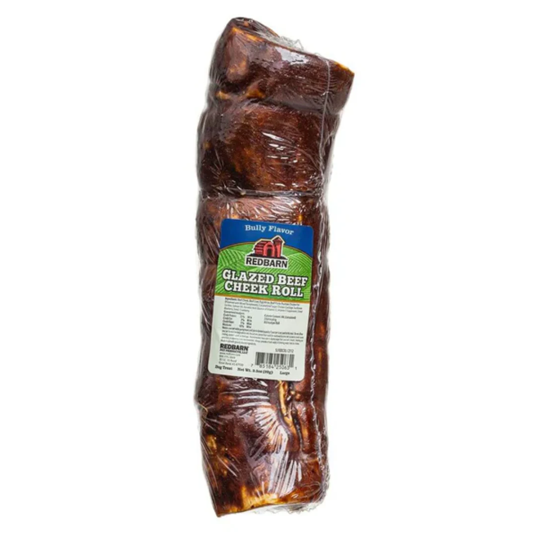 Redbarn Glazed Beef Cheek Roll Bully Flavor Dog Treat - Image 2