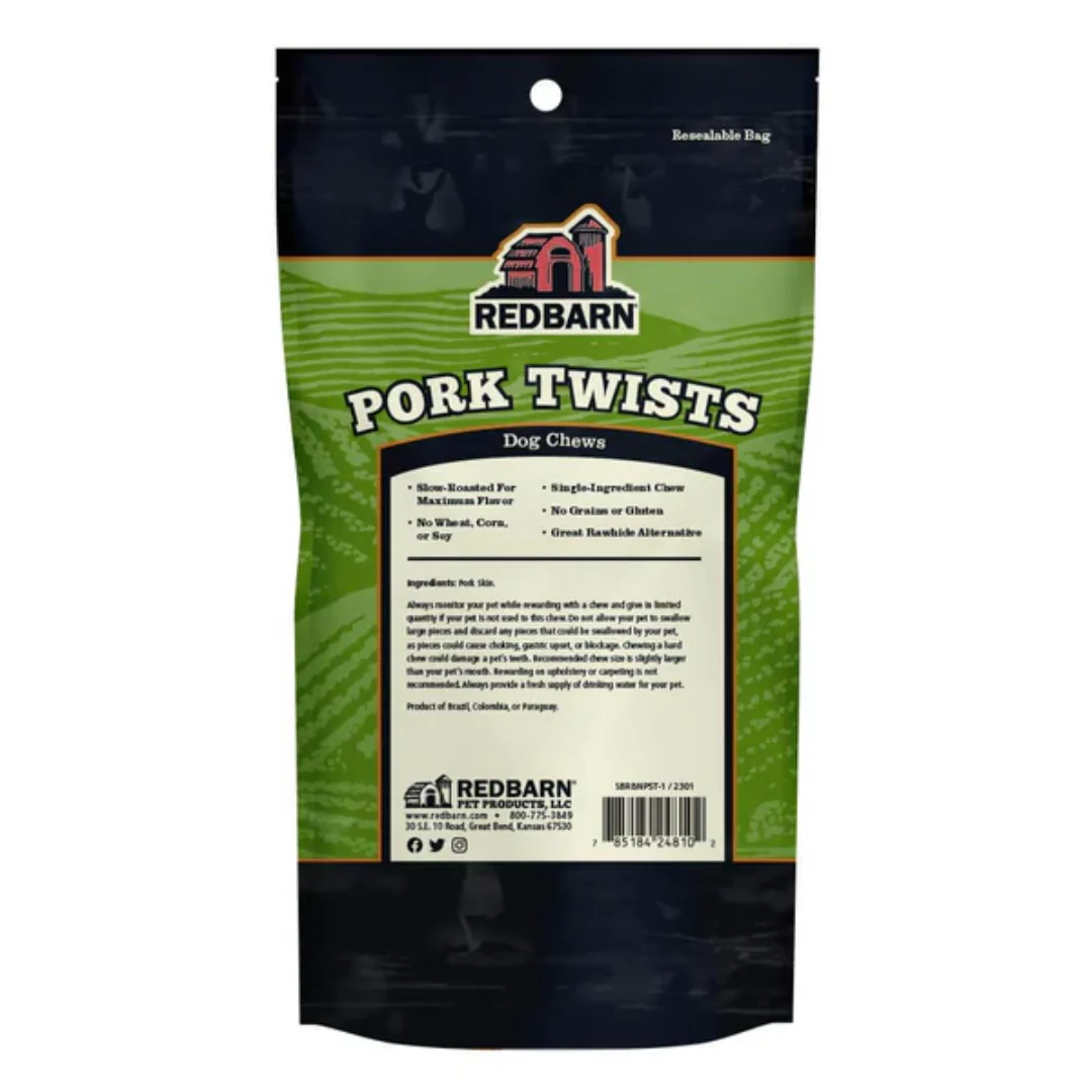 Redbarn Pork Twists Dog Chews 46.8g - Image 2