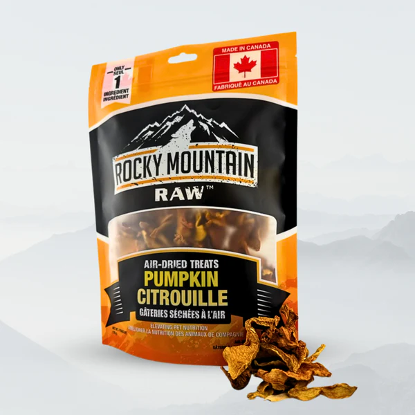 Rocky Mountain Raw Air-Dried Pumpkin Dog Treats 170g