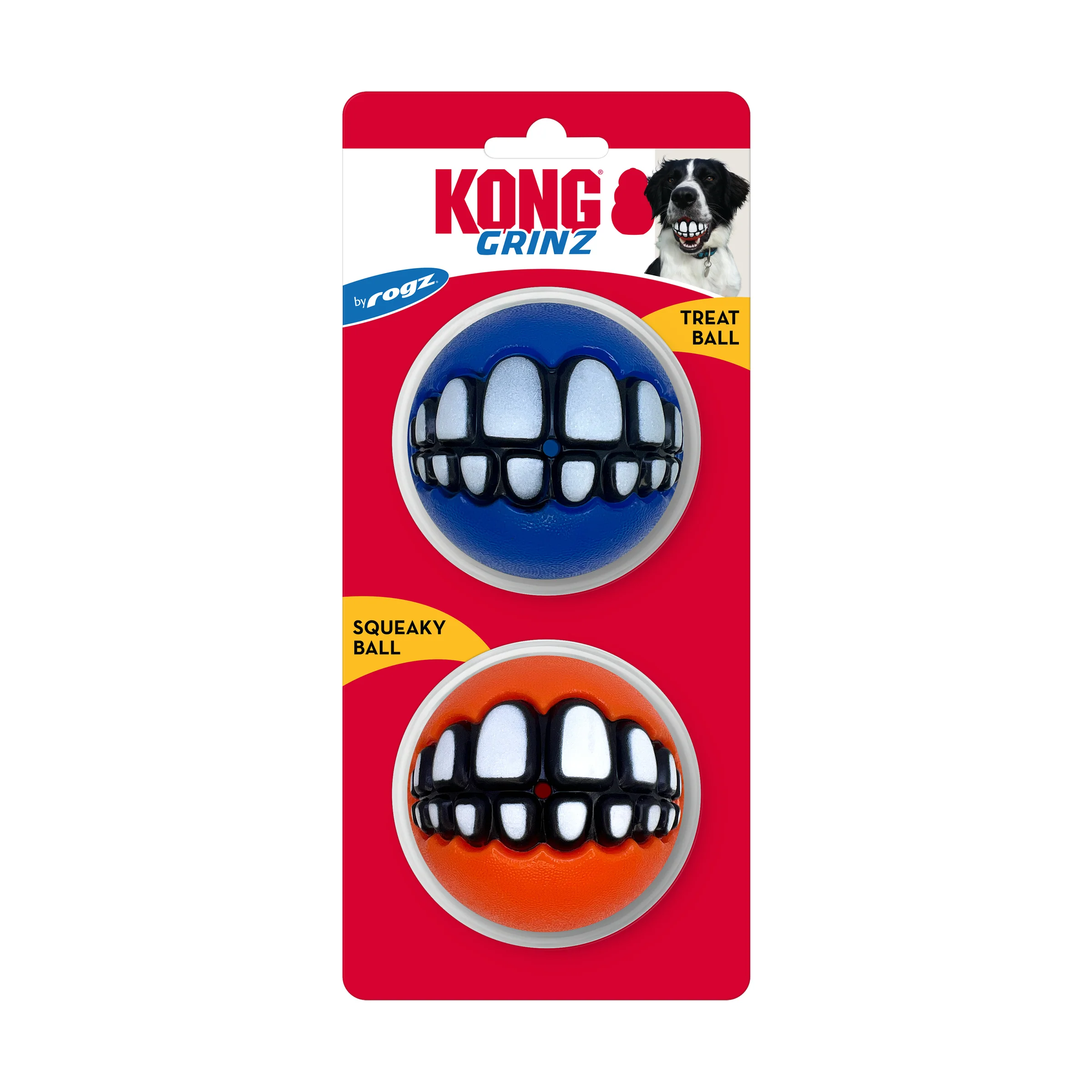 Kong Grinz by Rogz Variety Balls Dog Toy - Image 5