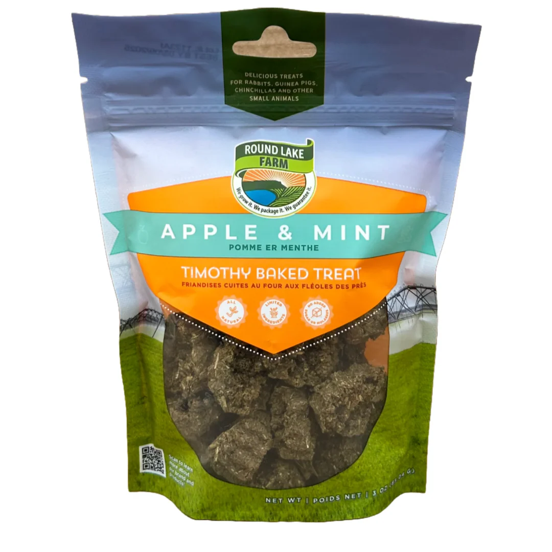 Round Lake Farm Apple & Mint Timothy Baked Treat 85g