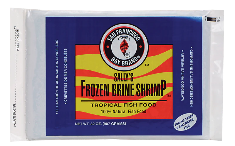 San Fransisco Bay Frozen Brine Shrimp Flat 32oz