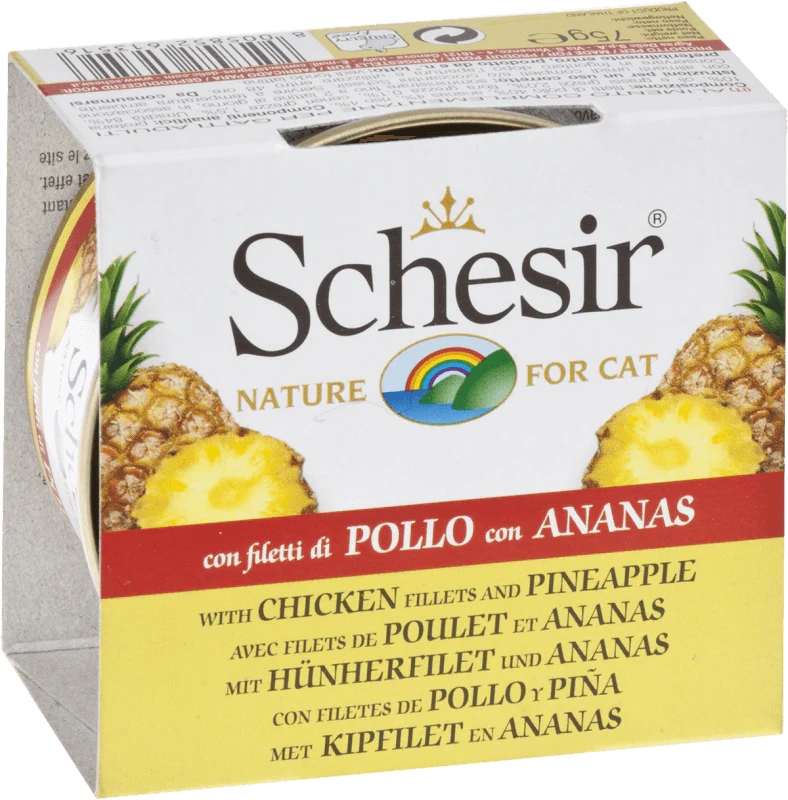 Schesir Adult Cat Food Chicken with Pineapple & Rice 75 g