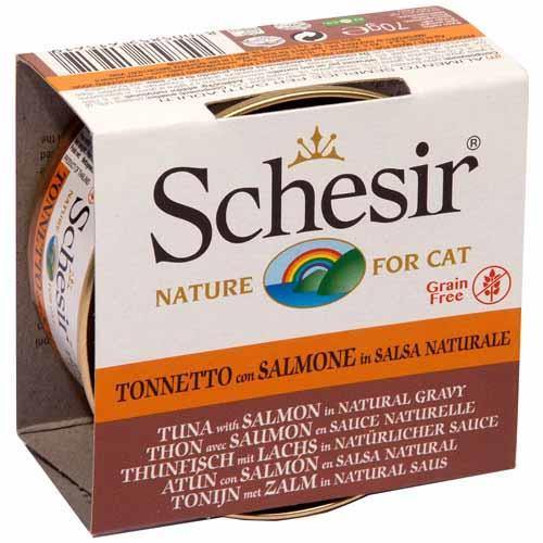 Schesir Cat Food - Tuna & Salmon 70g