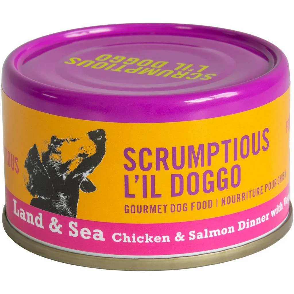 Scrumptious L'il Doggo Food - Land & Sea Chicken & Salmon Dinner