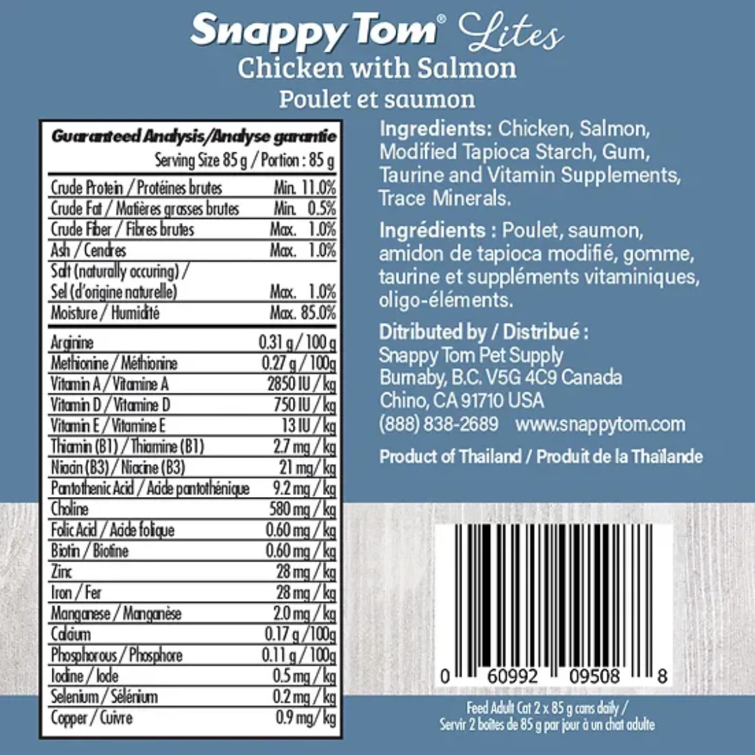 Snappy Tom Lites Chicken with Salmon Cat Food 85g - Image 3