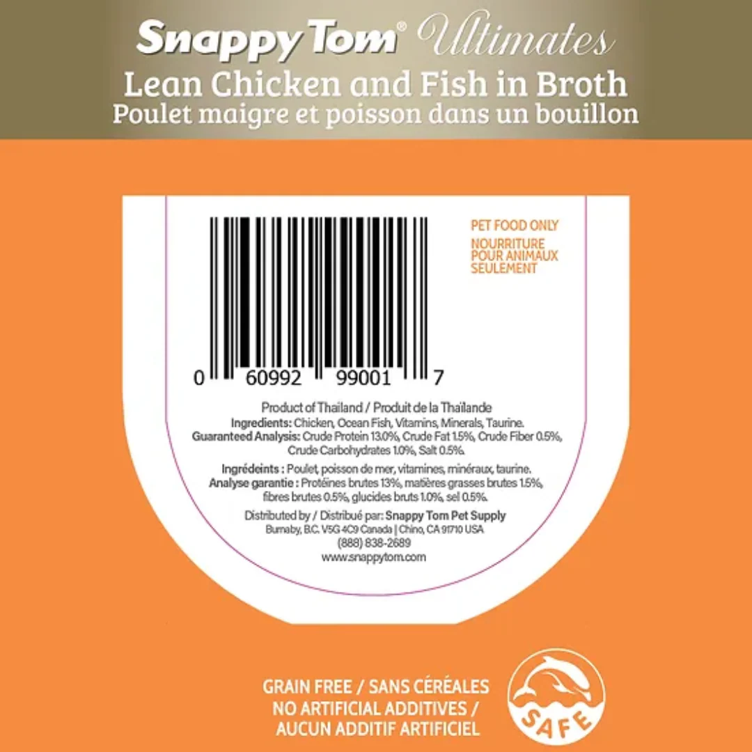 Snappy Tom Ultimates Lean Chicken and Fish in Broth 85g - Image 3