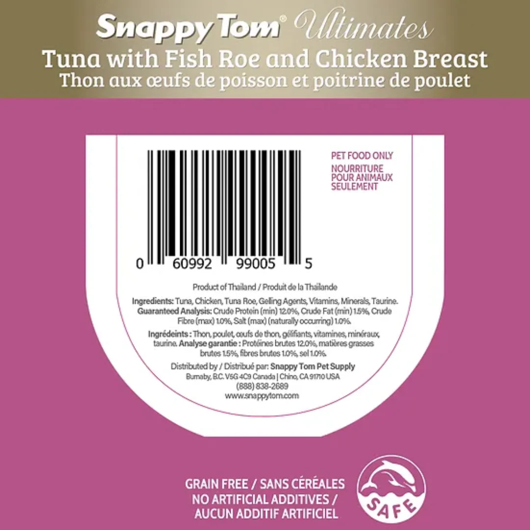 Snappy Tom Ultimates Tuna with Fish Roe and Chicken 85g - Image 3