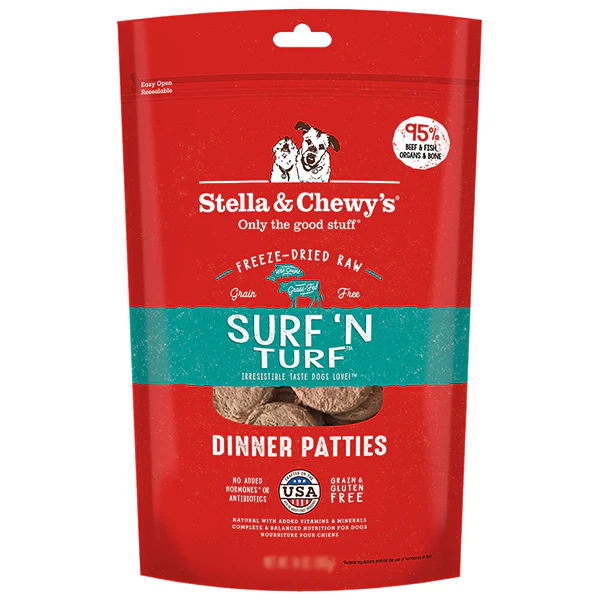 Stella & Chewy's Surf 'N Turf Dinner Patties for Dogs