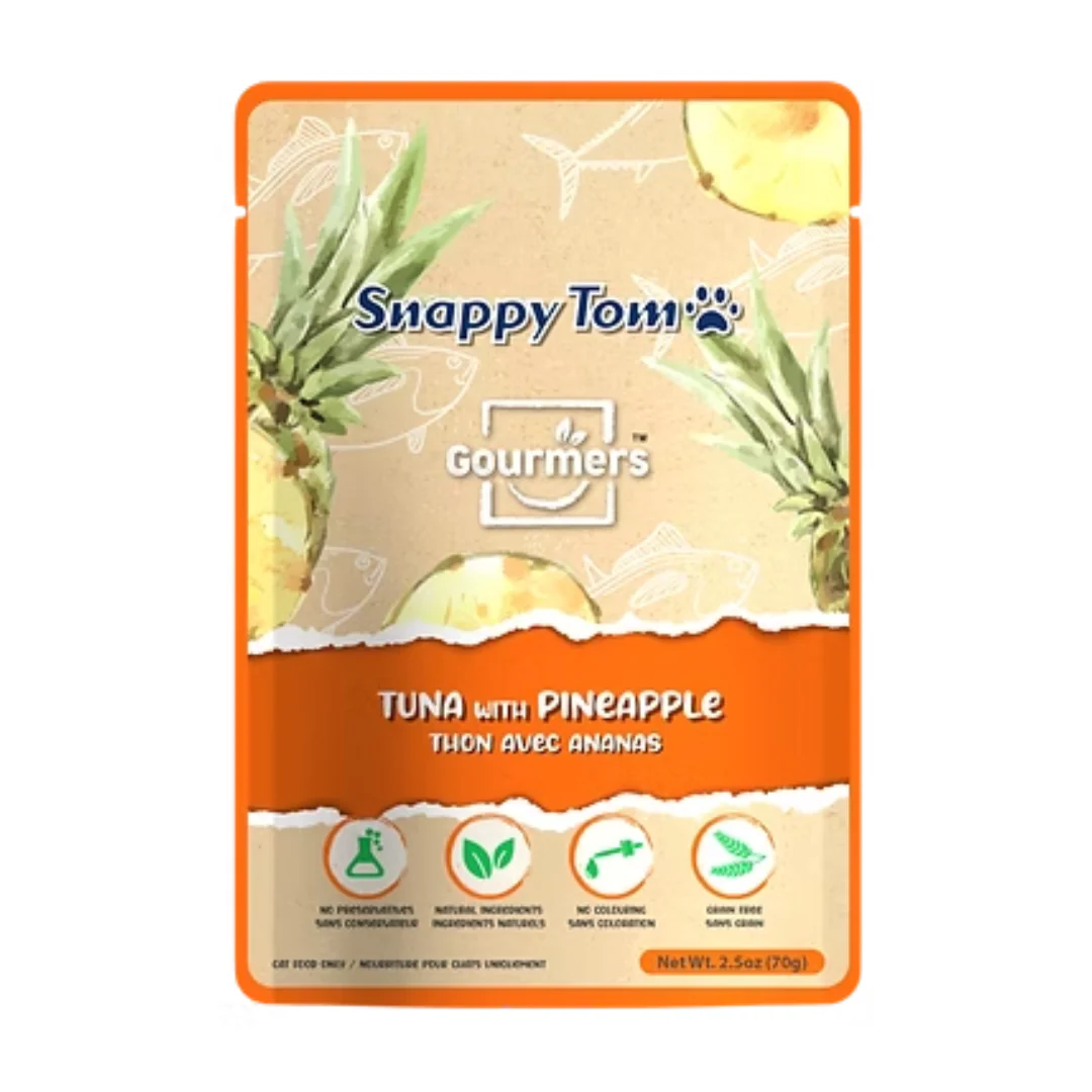 Snappy Tom Gourmers Tuna with Pineapple Cat Food Topper 70g