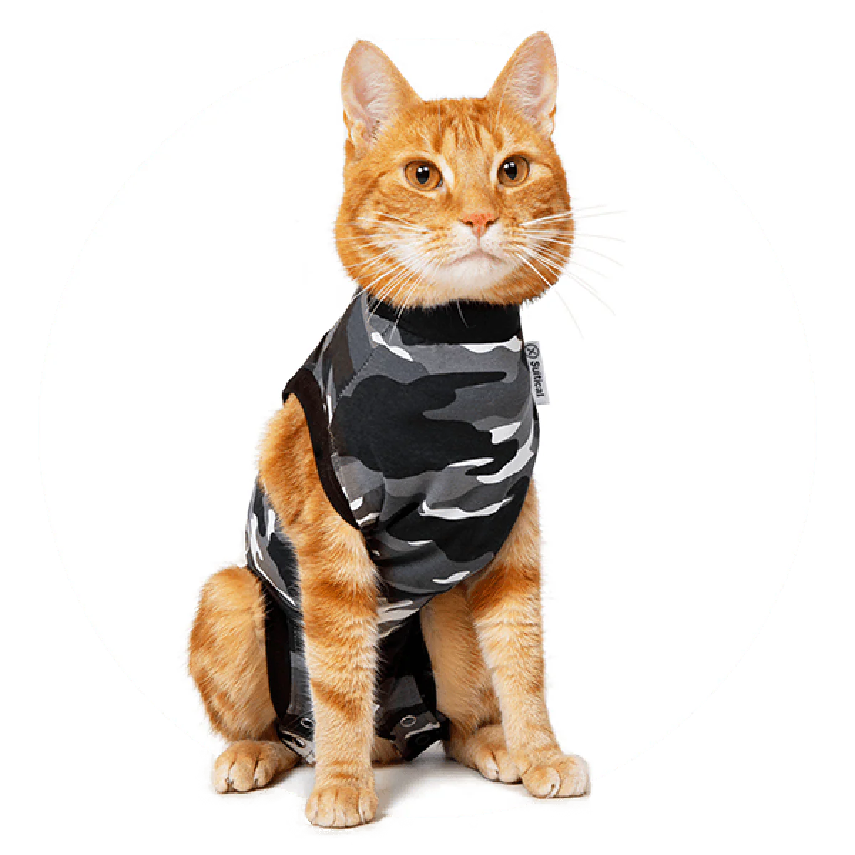 Suitical Recovery Suit for Cats - Black Camo - Image 2