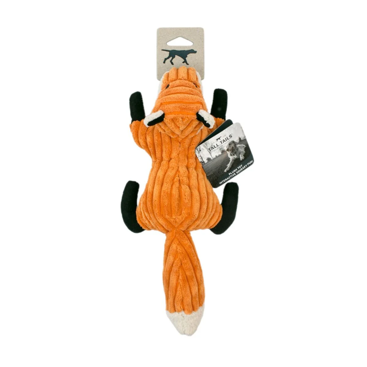Tall Tails Fox with Squeaker Plush Dog Toy