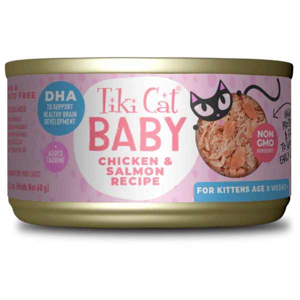 Tiki Cat Baby Kitten - Chicken & Salmon 68g