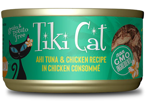 Tiki Cat Luau - Ahi Tuna & Chicken 80g