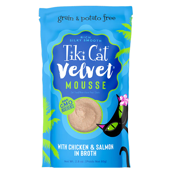 Tiki Cat Velvet Mousse - Chicken & Salmon 2.8oz
