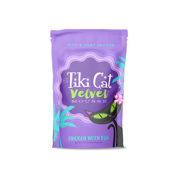 Tiki Cat Velvet Mousse Chicken with Egg - 80 g Pouch