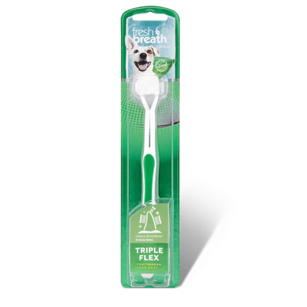 TropiClean Fresh Breath Triple Flex Toothbrush for Dogs