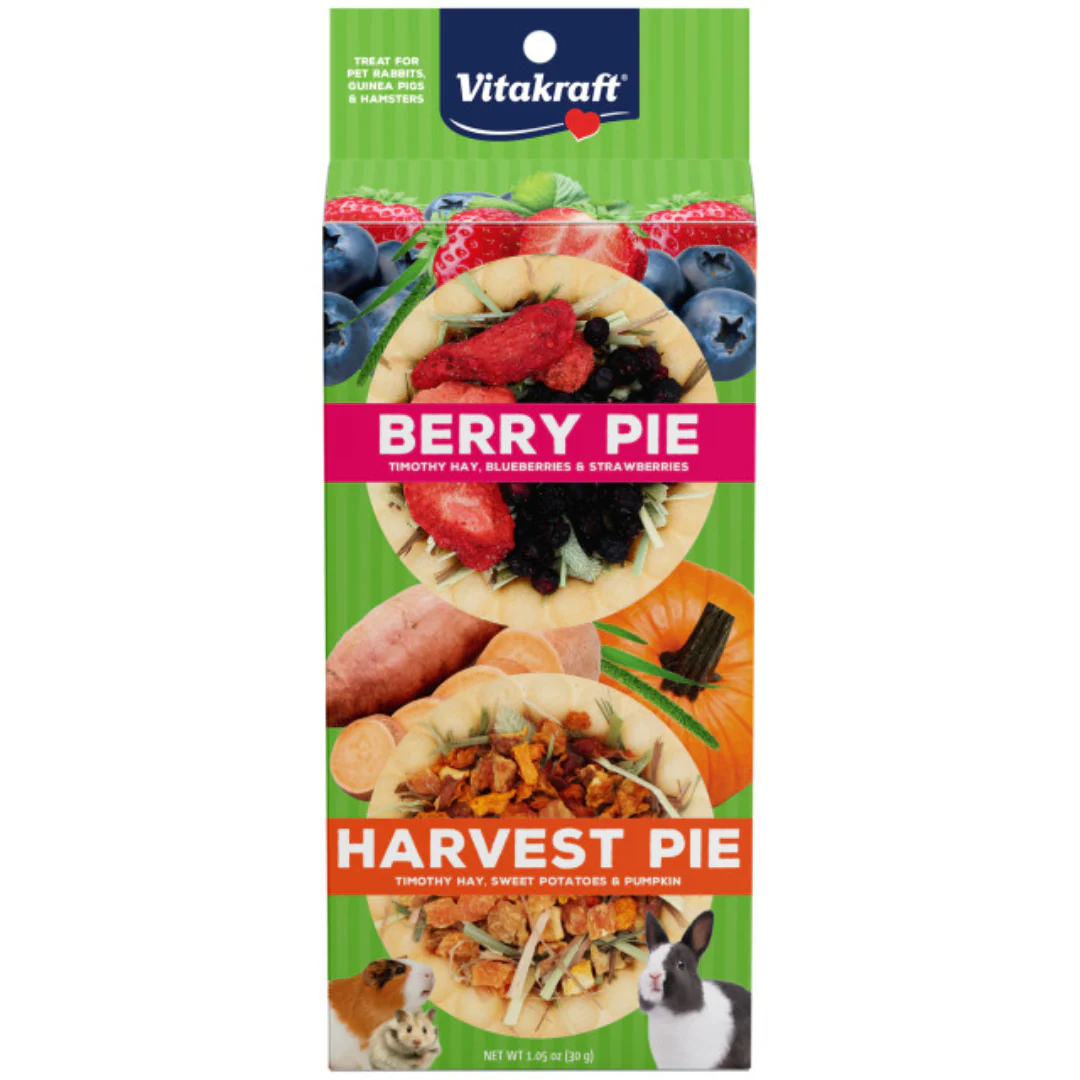 Vitakraft Berry Pie & Harvest Pie Small Animal Treat 30g