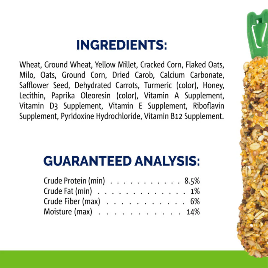 Vitakraft Crunch Sticks Whole Grains & Honey Flavor Rabbit Treat 113g - Image 5