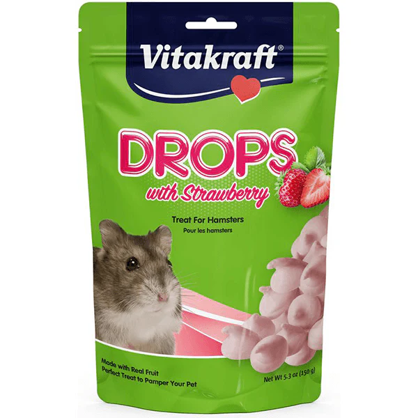 Vitakraft Drops with Strawberry for Hamsters - 150 g
