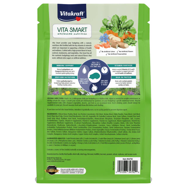 Vitakraft Vita Smart Hedgehog Diet 25oz - Image 2