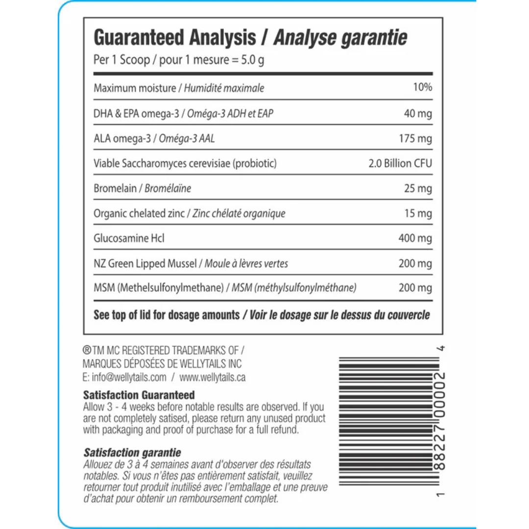 WellyTails Adult Dog Longevity Advanced Supplement 454g - Image 2