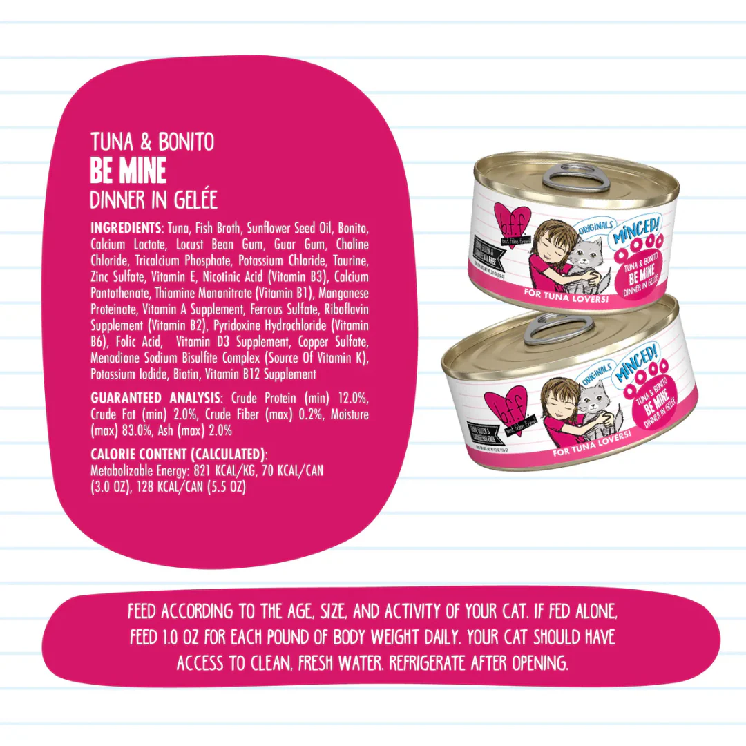 Weruva BFF Minced Tuna & Bonito Be Mine Wet Cat Food 85g - Image 3