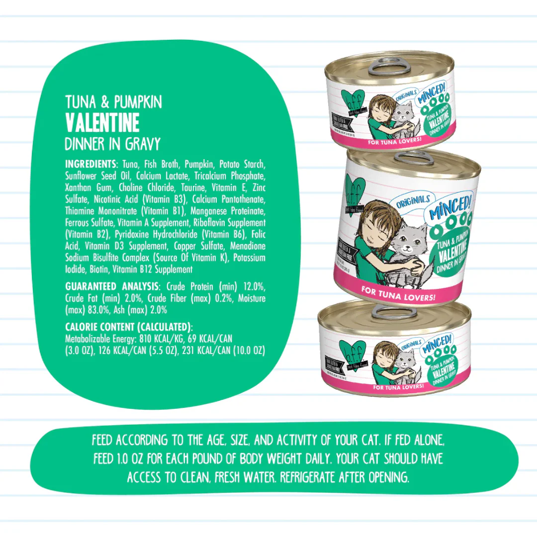 Weruva BFF Minced Tuna & Pumpkin Valentine Wet Cat Food 85g - Image 3