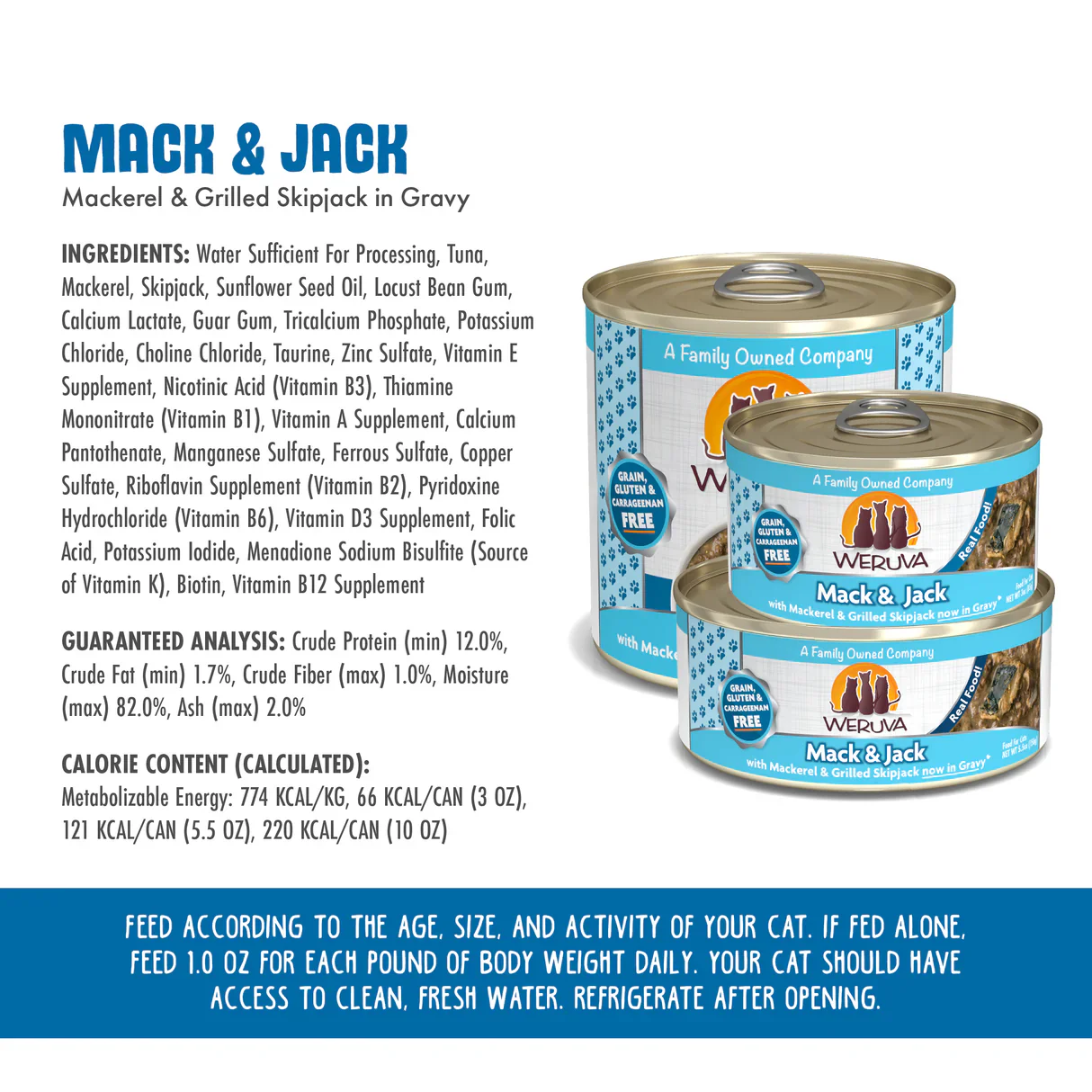 Weruva Classic Mack & Jack Wet Cat Food 85g - Image 3