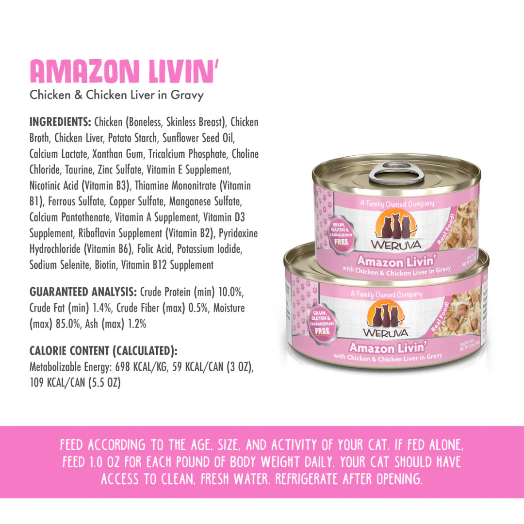 Weruva Classic Amazon Livin' Wet Cat Food 85g - Image 3