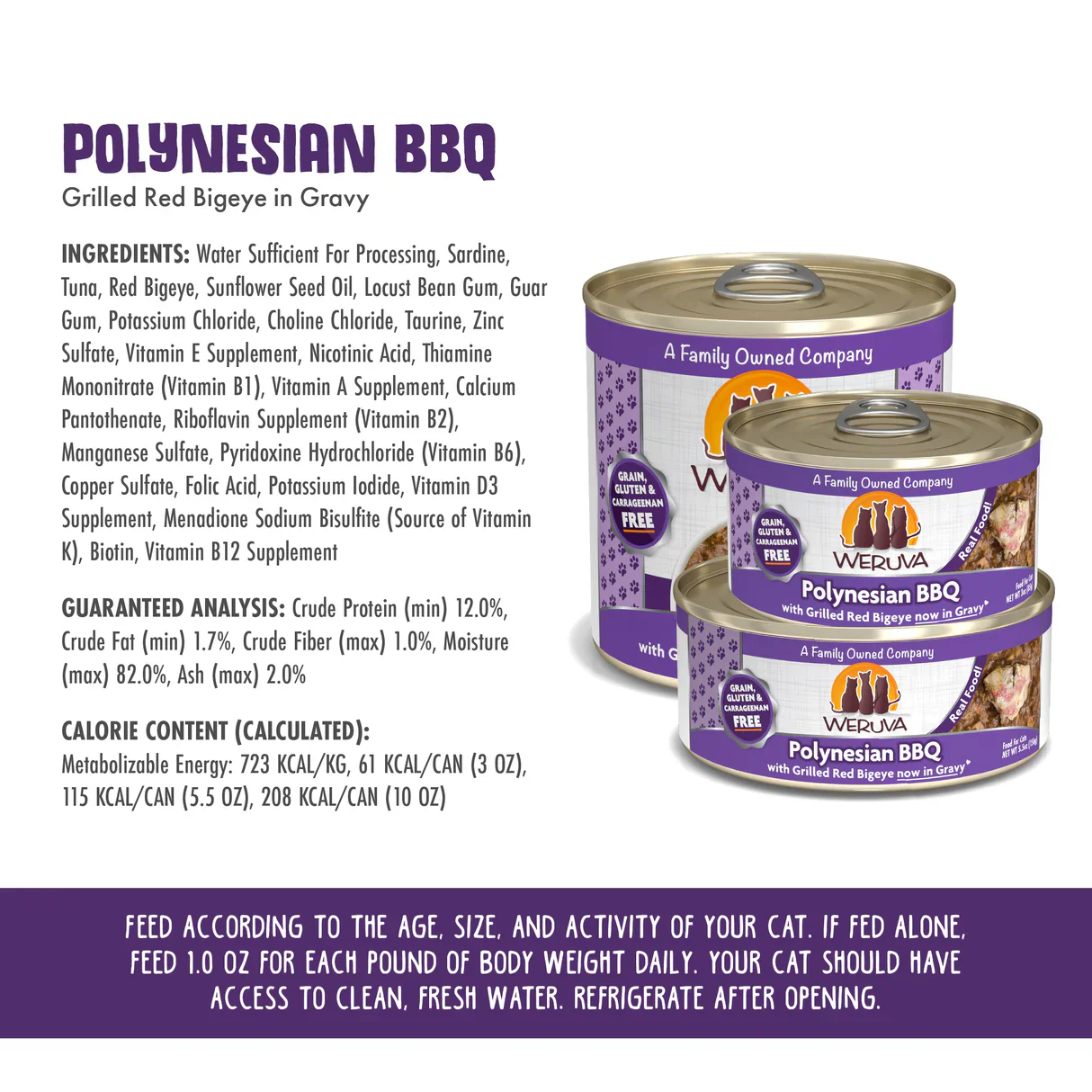 Weruva Classic Polynesian BBQ Wet Cat Food 85g - Image 3