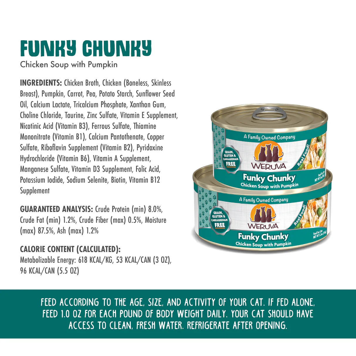 Weruva Classic Funky Chunky Wet Cat Food 156g - Image 3
