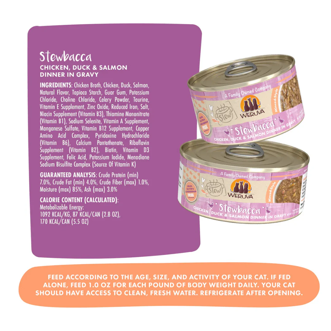 Weruva Cat Stew Stewbacca Wet Cat Food 80g - Image 3