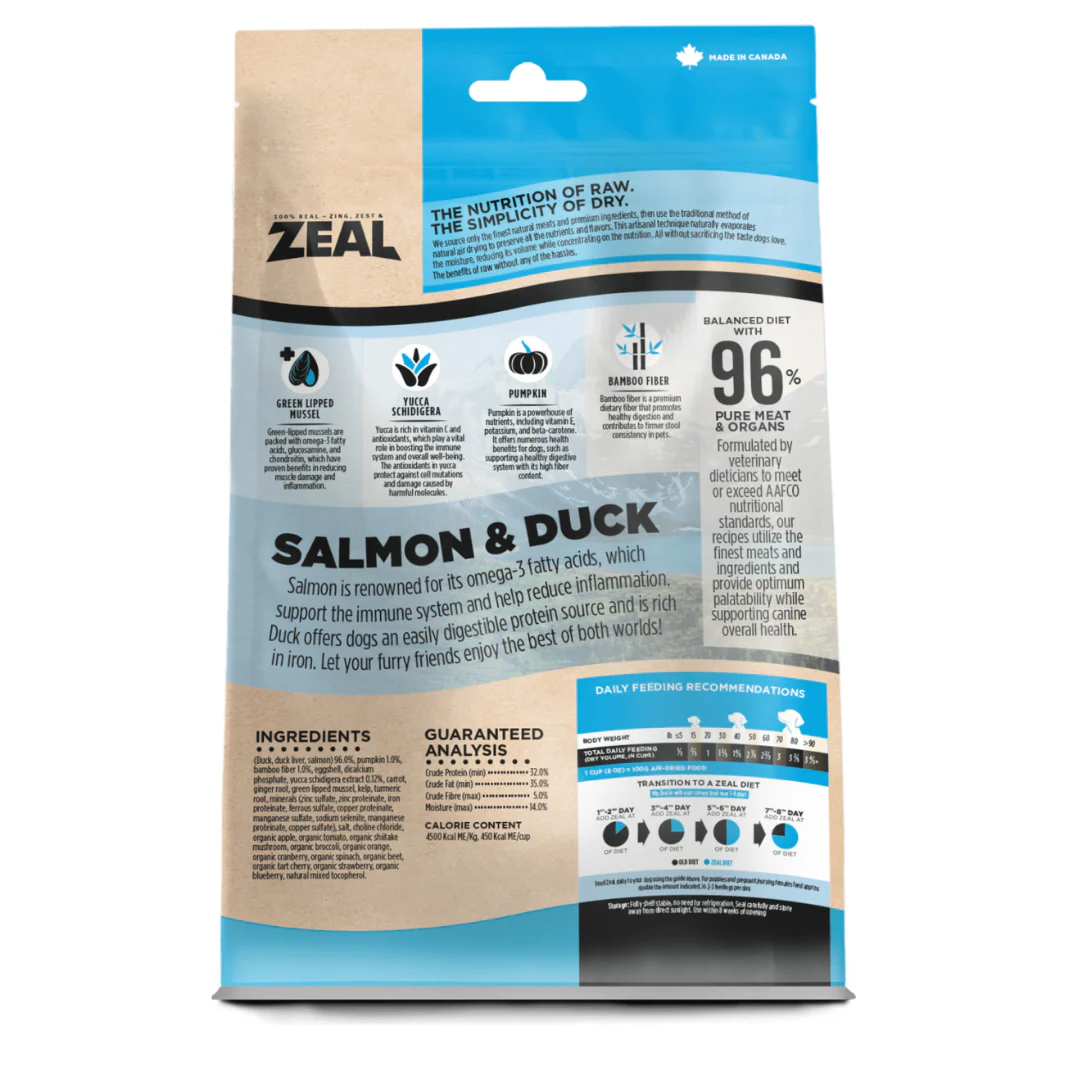 Zeal Air-Dried Salmon & Duck Dog Food - Image 2