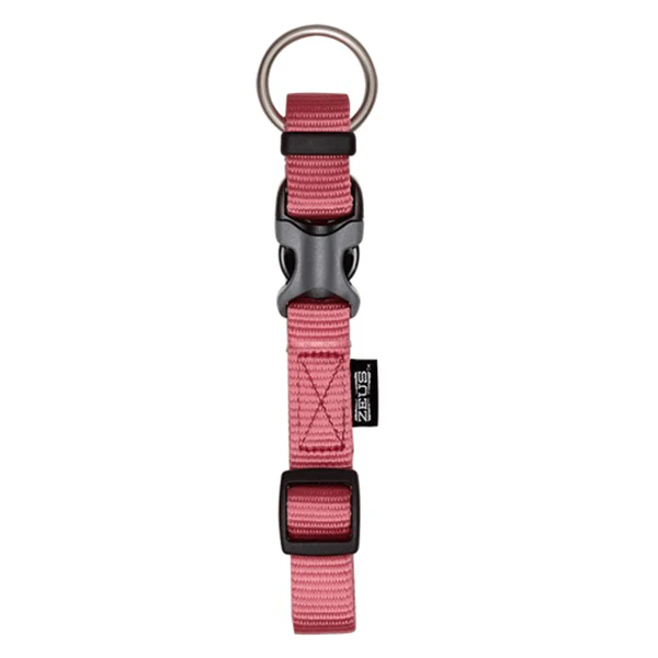 Zeus Salmon Adjustable Nylon Collar - Available in 4 Sizes
