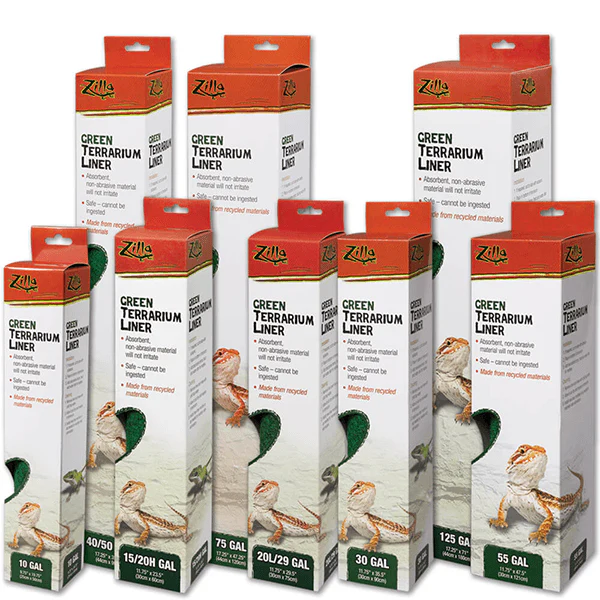 Zilla Terrarium Liner Green - Assorted Sizes