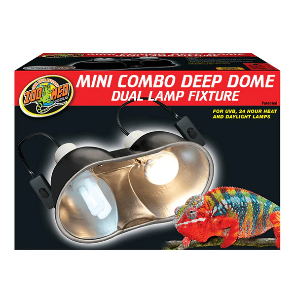 Zoo Med Combo Deep Dome Dual Lamp Fixture