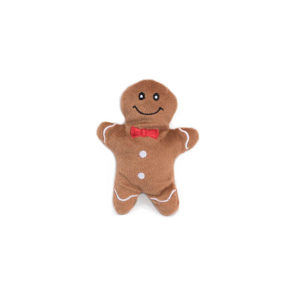 ZippyPaws Holiday Burrow Gingerbread House Plush Dog Toy - Image 4