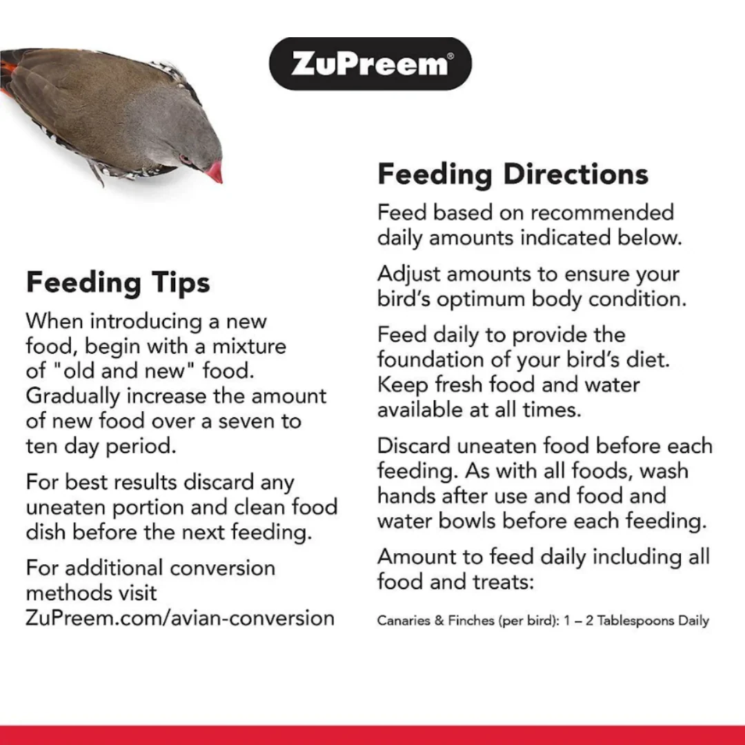 ZuPreem Smart Selects Food for Very Small Birds 907g - Image 4